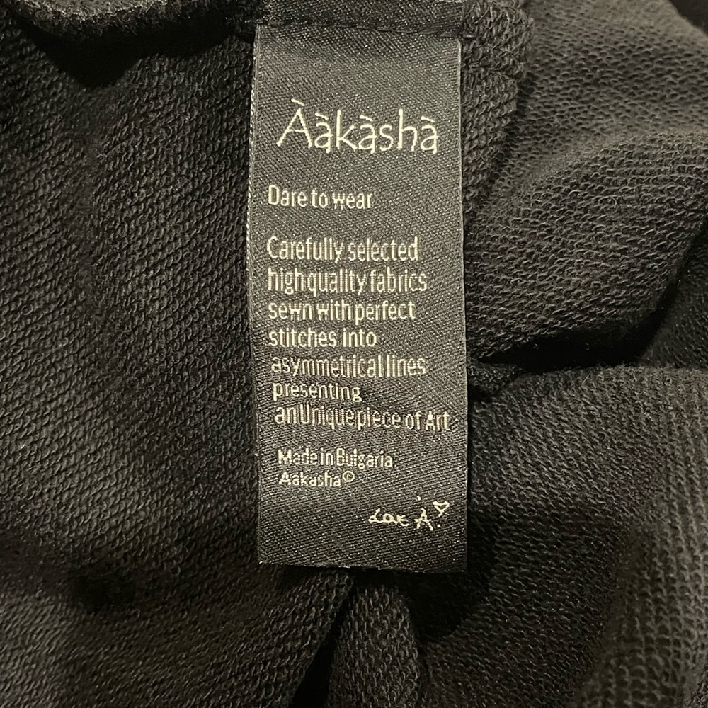 Aakasha Extravagant Black Casual Oversize Loose Dress 3/4 Sleeves Tunic — image 8 of 8
